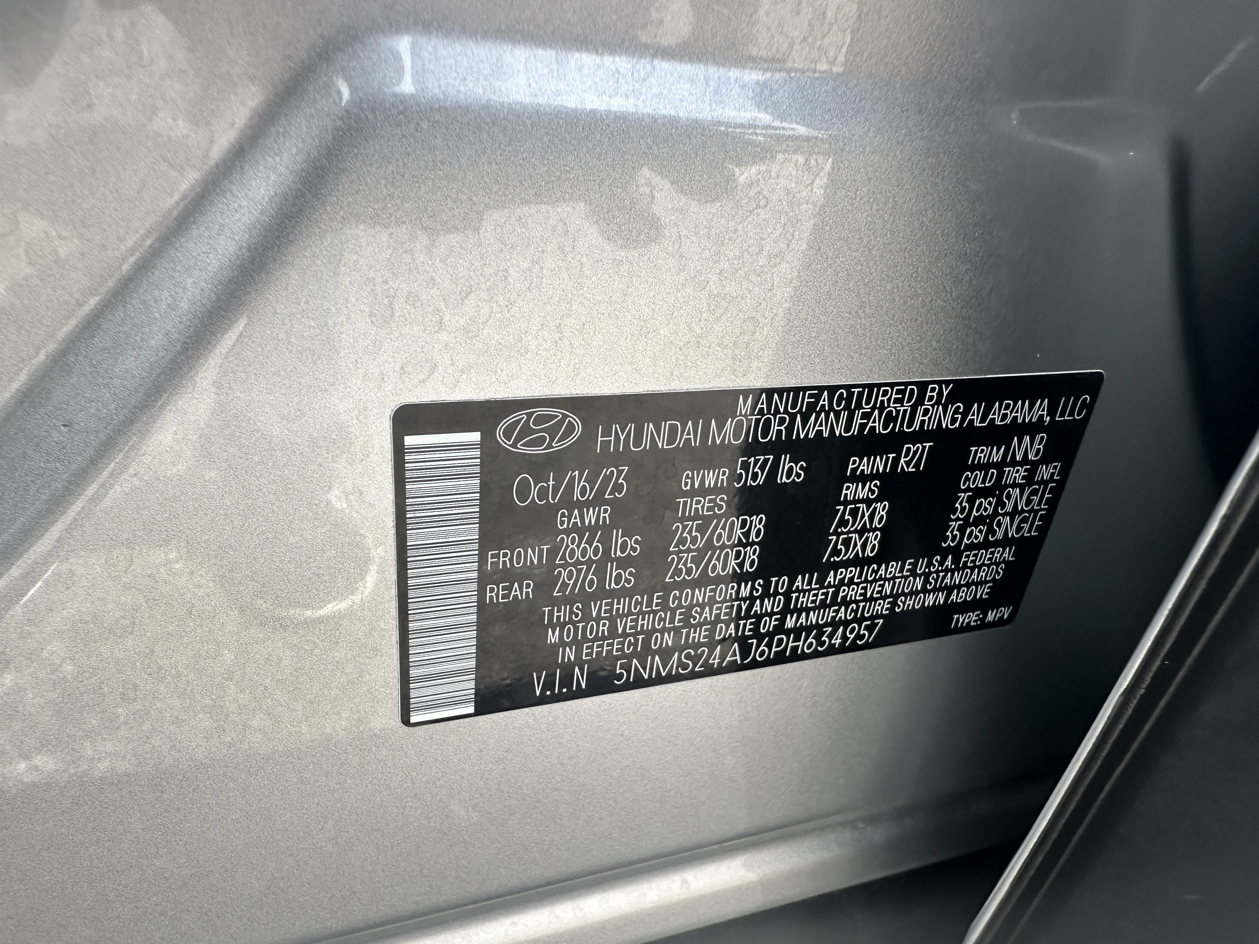 Used 2023 Shimmering Silver Hyundai SEL image 31