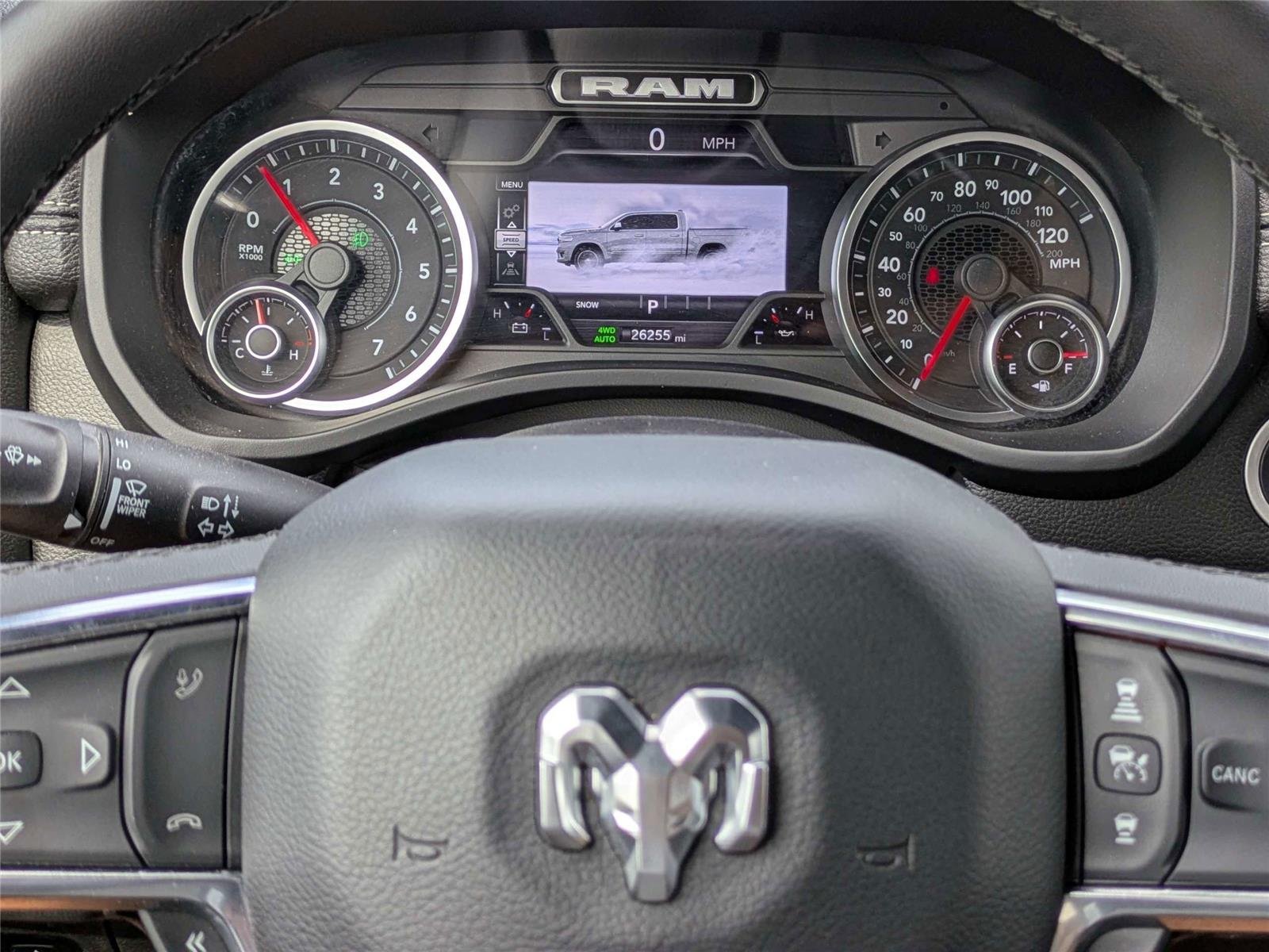 Used 2025 Diamond Black Crystal Pearlcoat Ram Laramie image 30