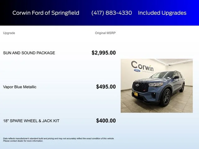 Used 2025 Vapor Blue Ford ST image 6