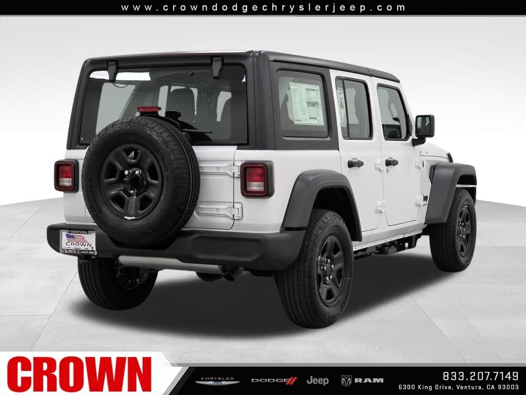 New 2026 Bright White Clear-Coat Exterior Paint Jeep Sport image 5