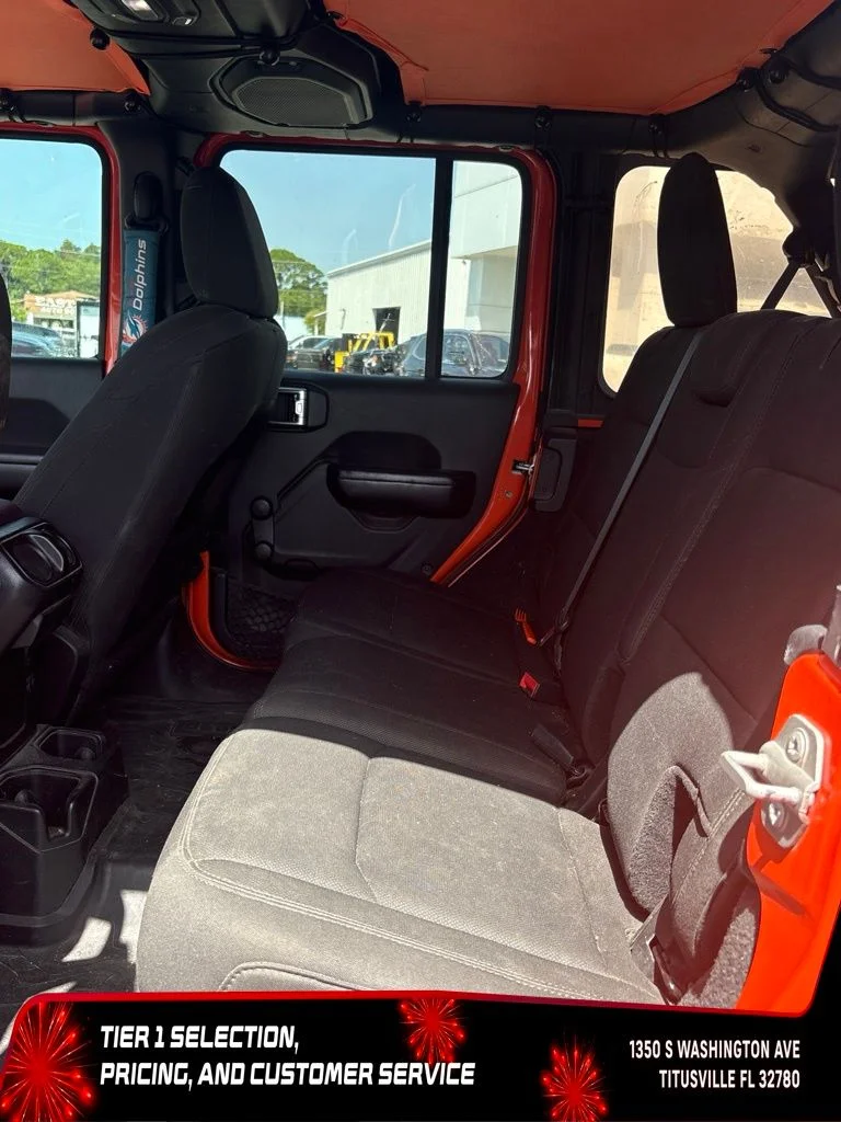 Used 2018 Orange Jeep Unlimited Sport image 6