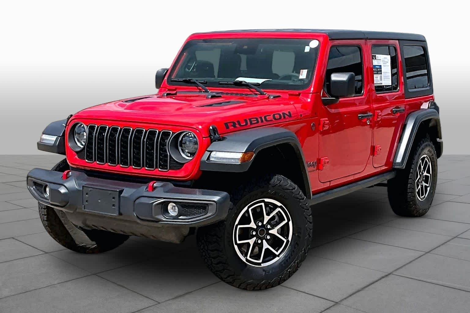 Used 2024 Firecracker Red Clearcoat Jeep Rubicon image 2
