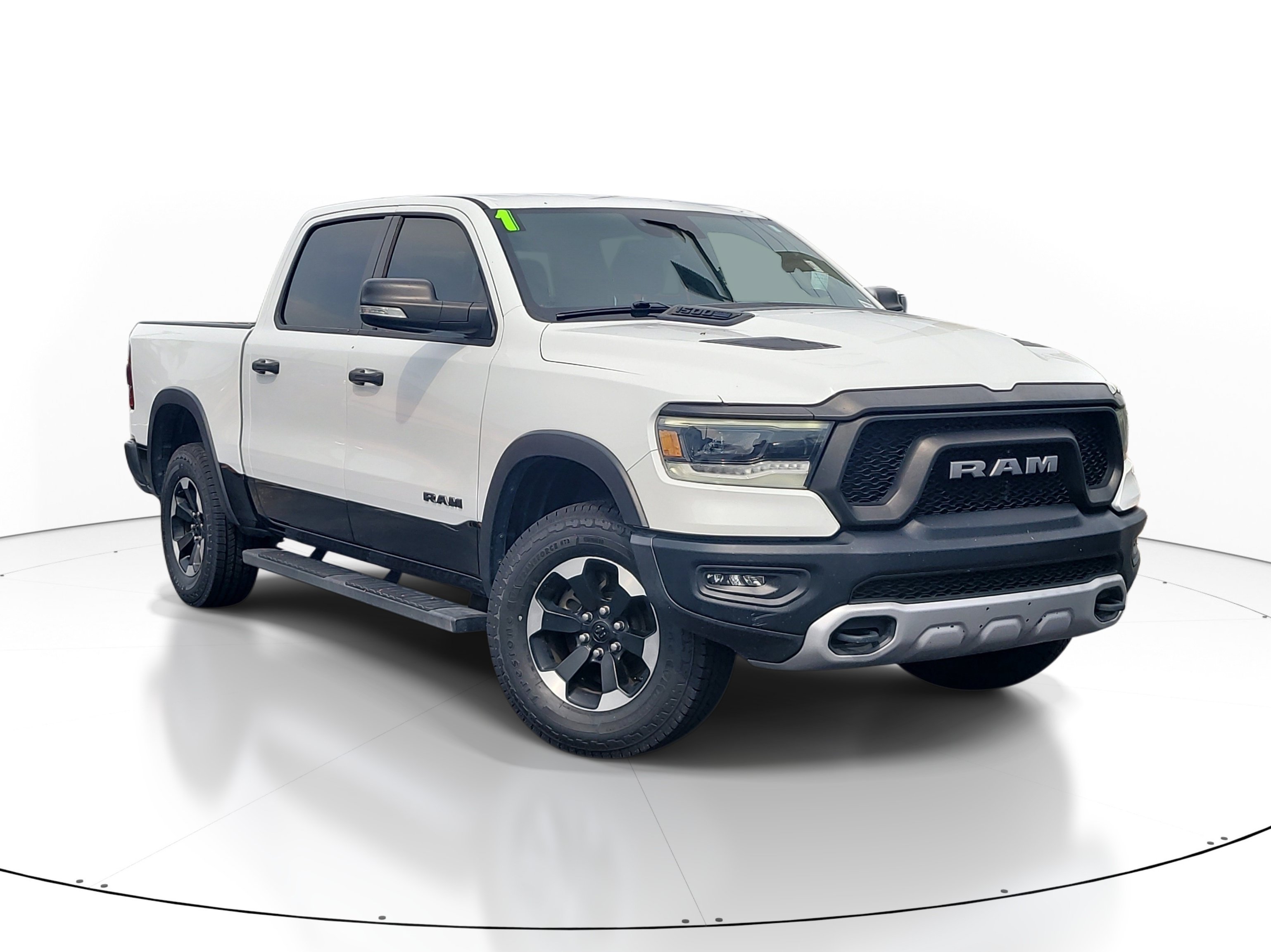 Used 2021 Bright White Clearcoat Ram Rebel image 1