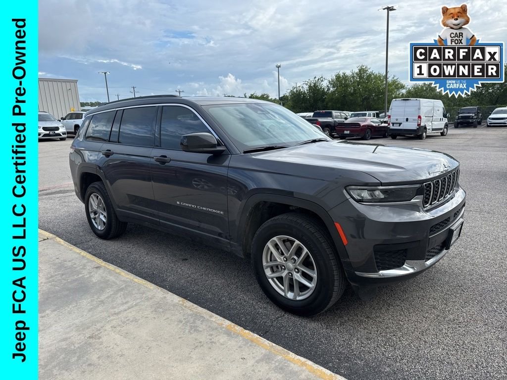Certified Used 2025 Gray Jeep Laredo image 1