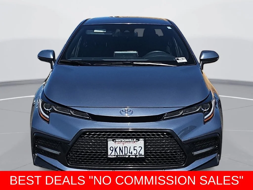 Used 2021 Blue Toyota SE image 8