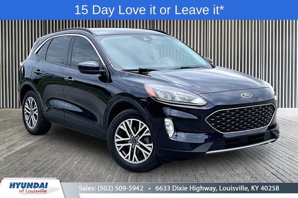 Used 2021 Blue Ford SEL image 1