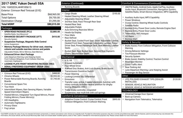 Used 2017 Red GMC Denali image 3