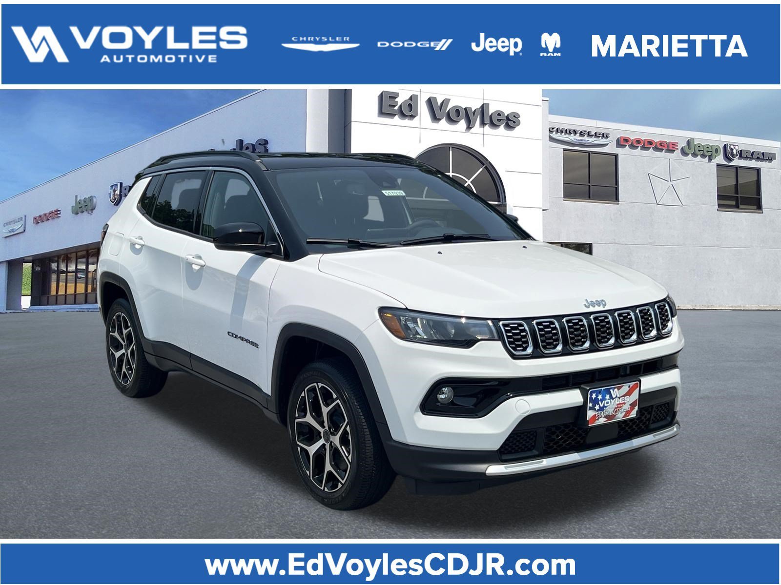 New 2026 Bright White Clear-Coat Exterior Paint Jeep Limited image 1