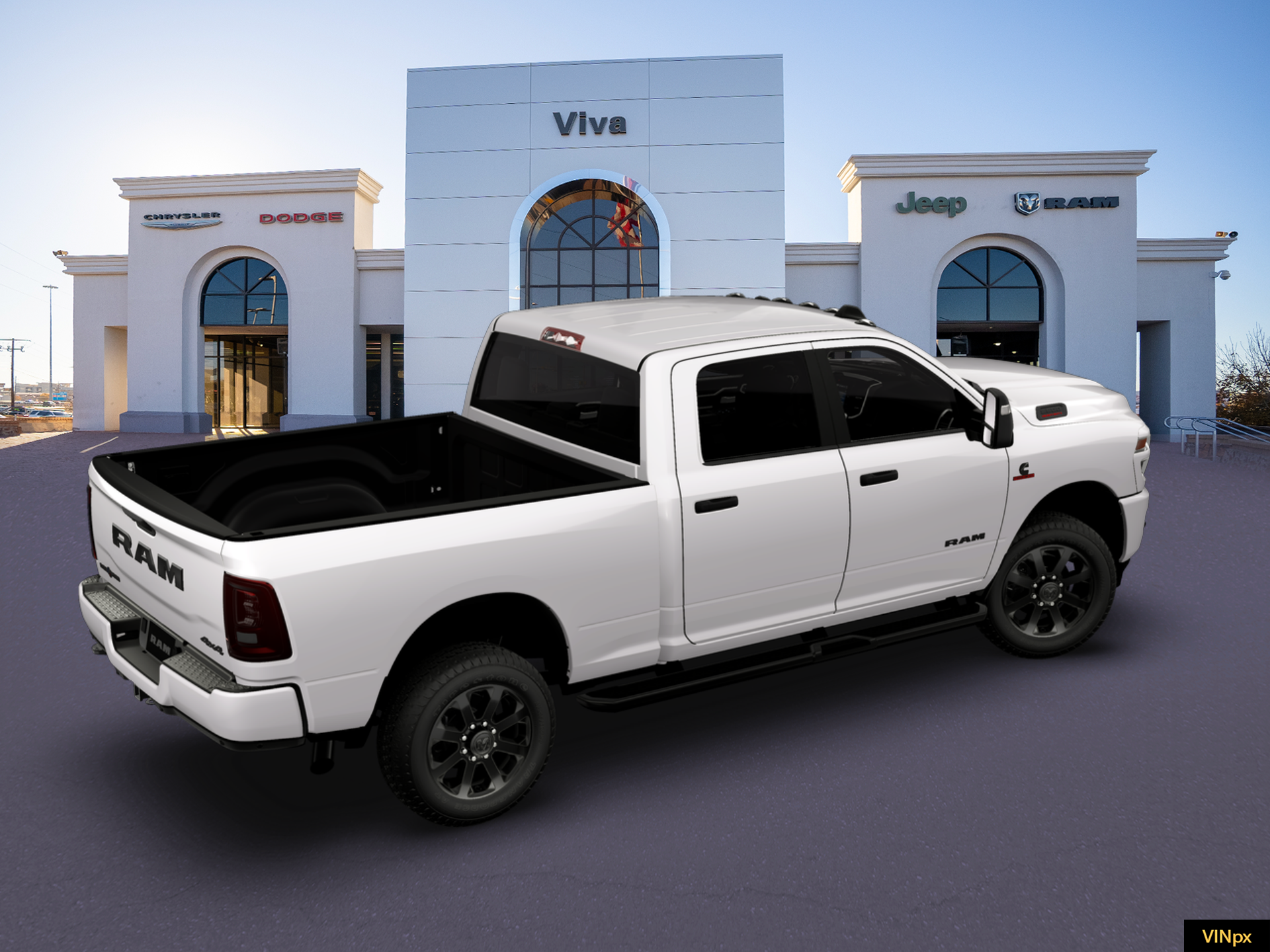 New 2026 Bright White Clear-Coat Exterior Paint RAM Big Horn image 20