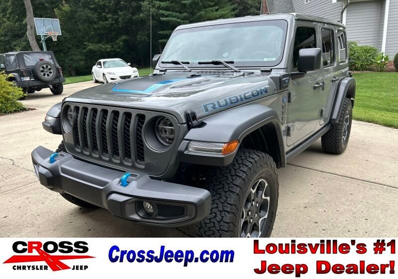 Used 2022 Gray Clearcoat Jeep Unlimited Rubicon 4xe image 1
