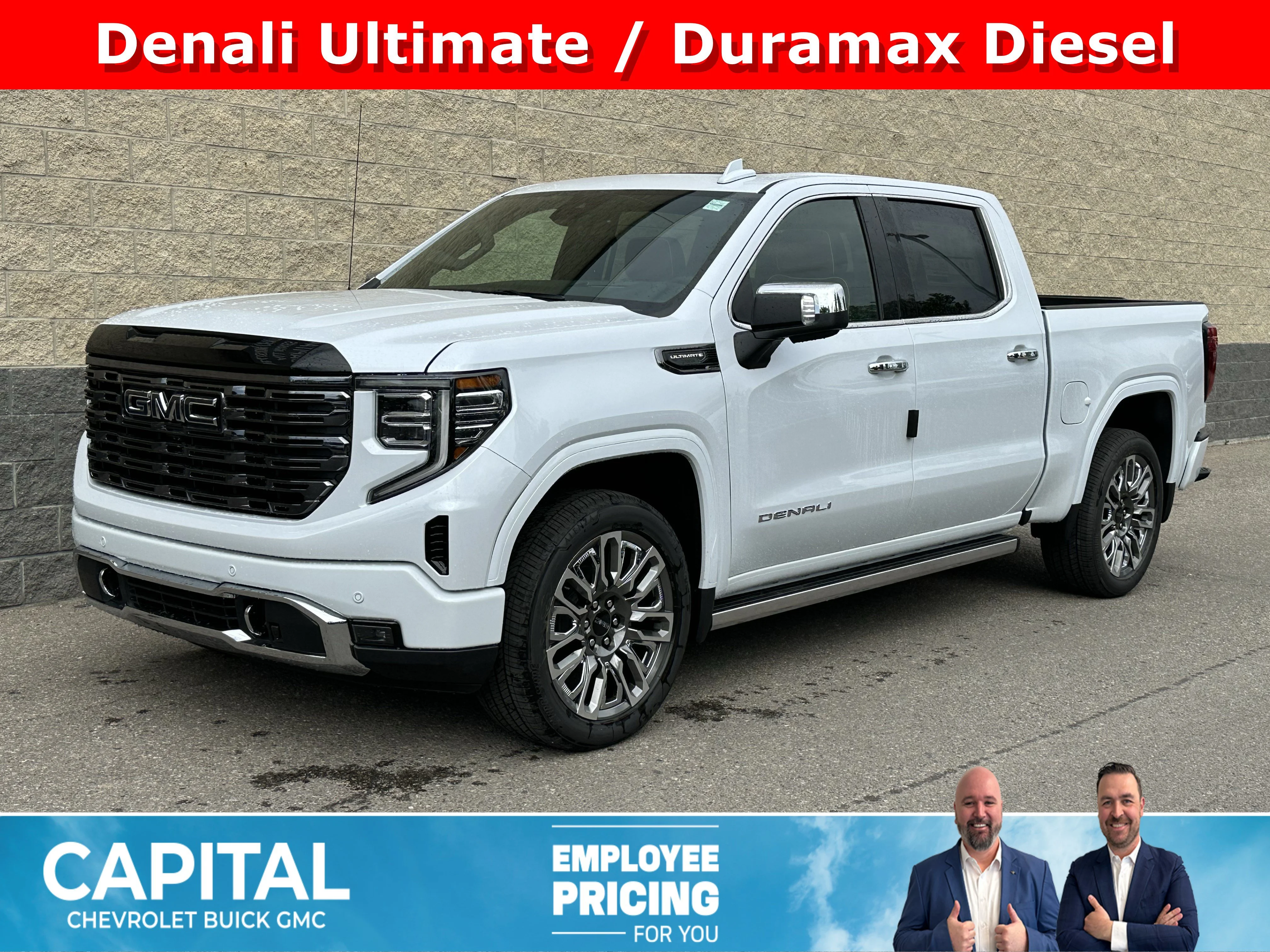New 2026 Glacier White Tricoat GMC Denali Ultimate image 1