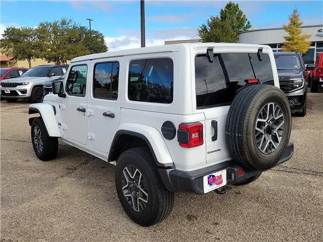 Used 2025 White Jeep Sahara 4x4 image 3