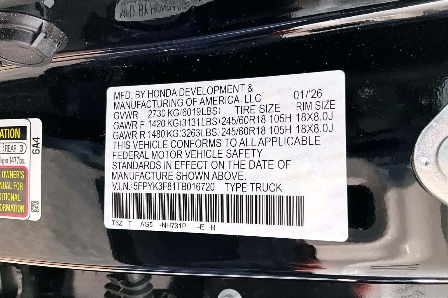 Certified Used 2026 Crystal Black Pearl Honda Black Edition image 35