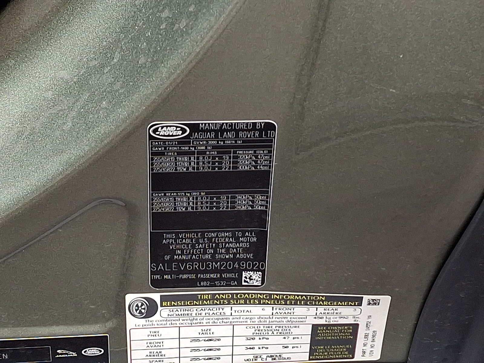 Used 2021 Pangea Green Metallic - 1DJ Land Rover 90 First Edition image 26