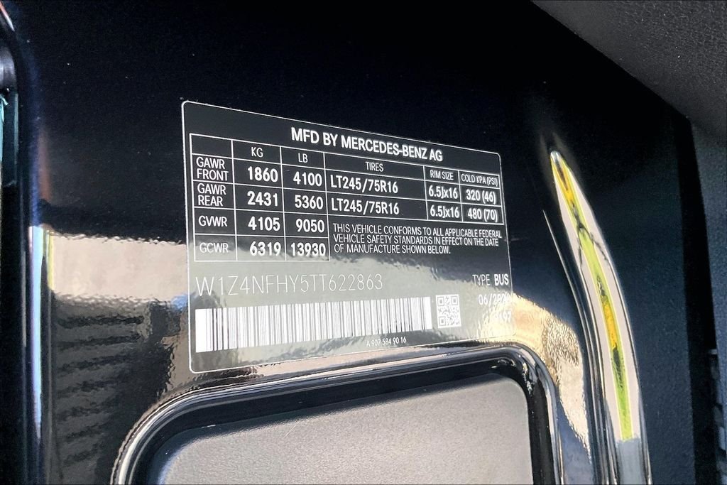 New 2026 Obsidian Black Metallic Mercedes-Benz Passenger 144 WB image 13