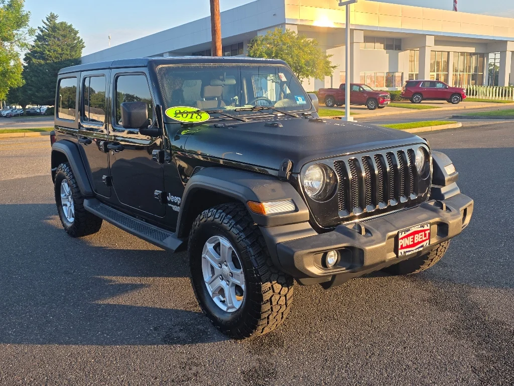 Used 2018 Black Clear Coat Jeep Unlimited Sport S image 9