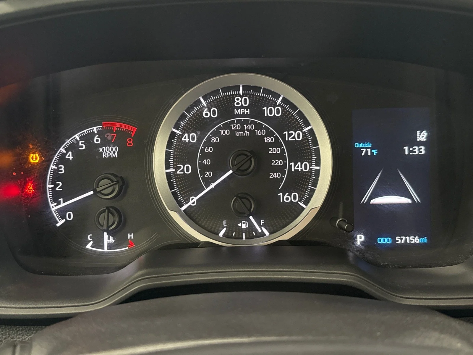 Used 2021 Barcelona Red Metallic Toyota LE image 27