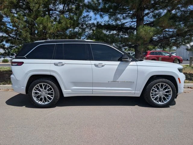 Used 2023 Bright White Clearcoat Jeep Summit image 2