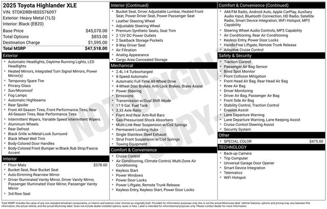 Used 2025 Heavy Metal Toyota XLE image 6