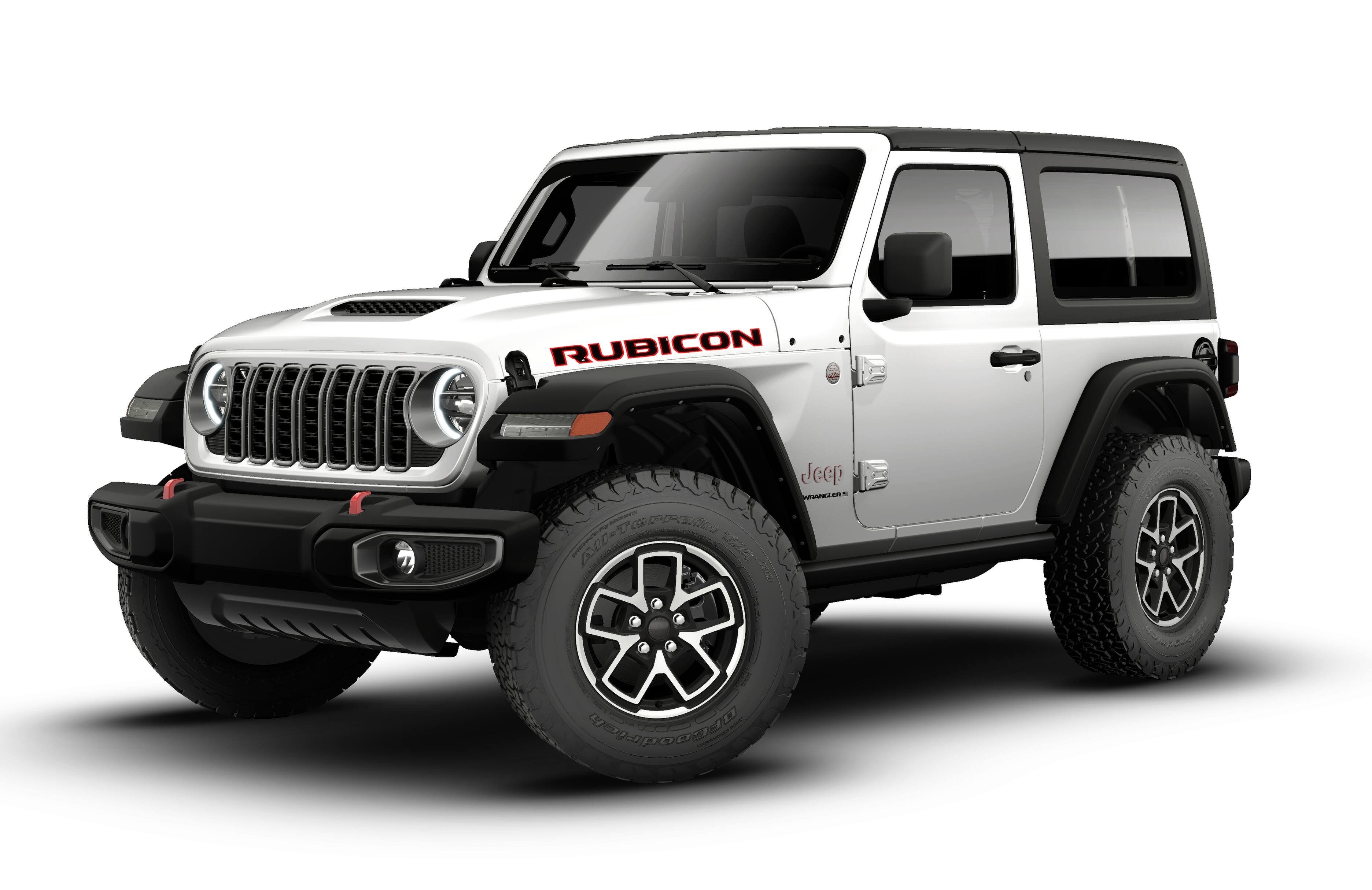New 2026 Bright White Clear-Coat Exterior Paint Jeep Rubicon image 13