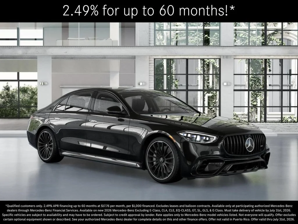 New 2026 Obsidian Black Metallic Mercedes-Benz AMG® S 63 E 4MATIC Sedan image 53