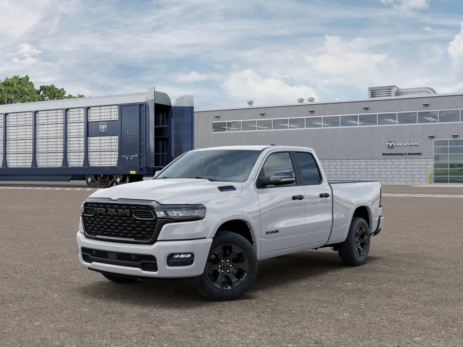 New 2026 Bright White Clear-Coat Exterior Paint RAM BIG HORN image 1