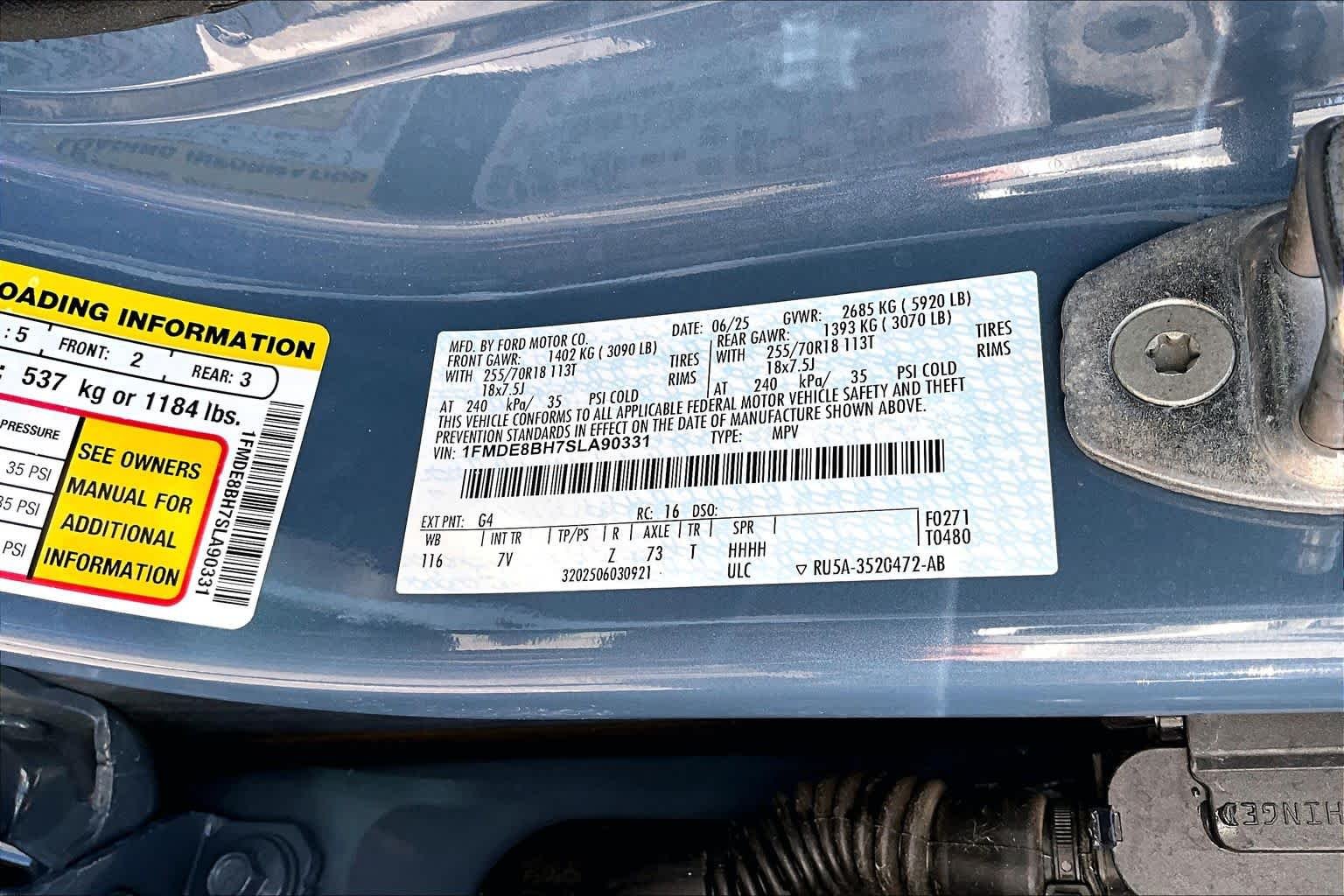 Used 2025 Azure Gray Metallic Tri-Coat Ford Outer Banks image 34