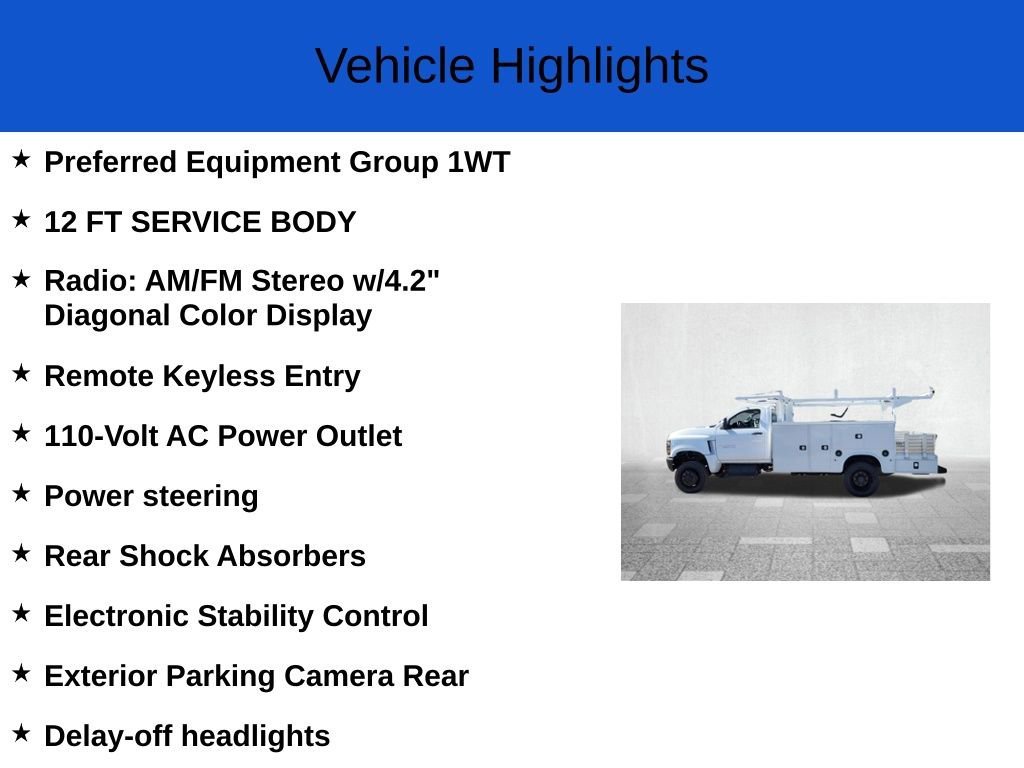 New 2024 Summit White Chevrolet Work Truck image 2