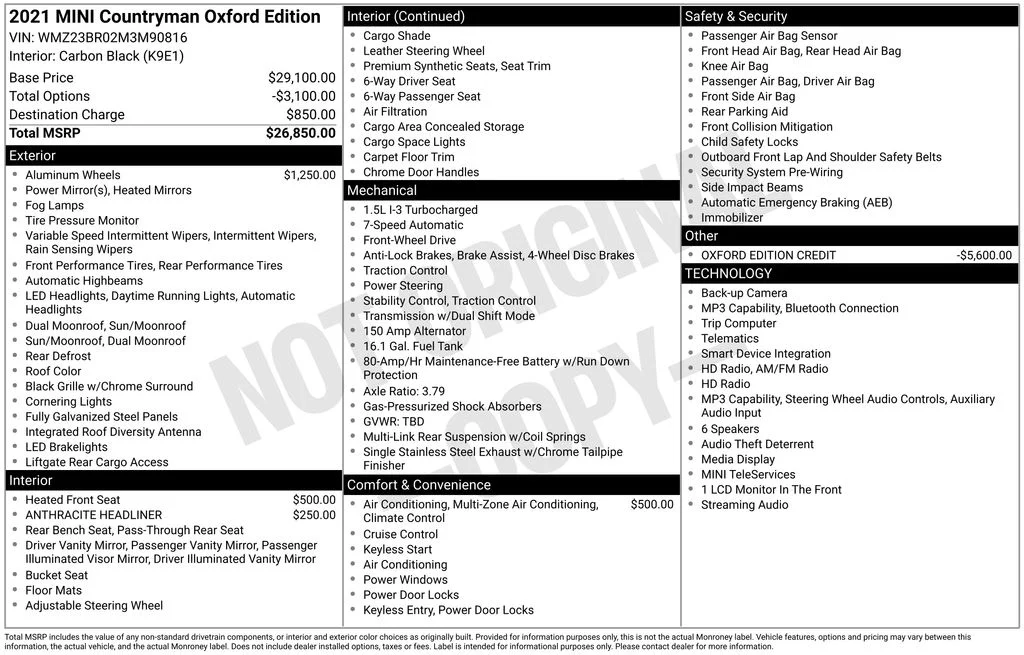 Used 2021  MINI Oxford Edition image 6
