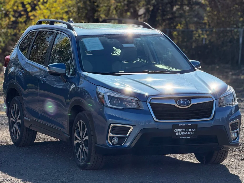 Certified Used 2021 Blue Subaru Limited image 1
