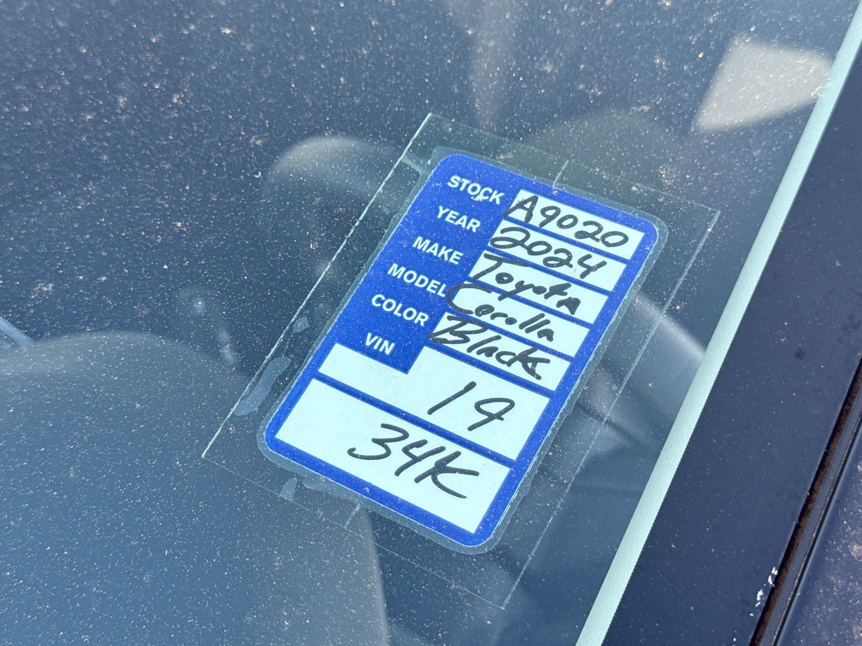 Used 2024 Midnight Black Metallic Toyota LE image 25