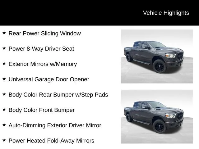 Used 2019 Gray Ram Big Horn/Lone Star Crew Cab 4x4 5