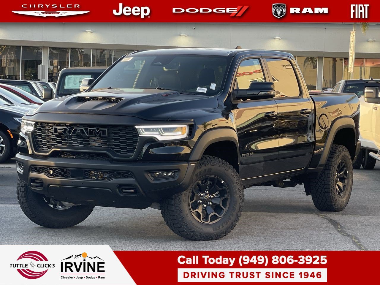 New 2026 Diamond Black Crystal Pearl-Coat Exterior Paint RAM RHO image 1