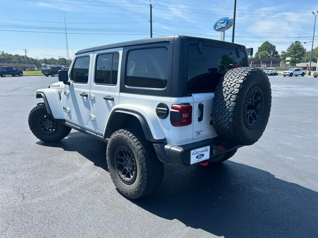 Used 2022 Bright White Clearcoat Jeep Unlimited Rubicon image 5