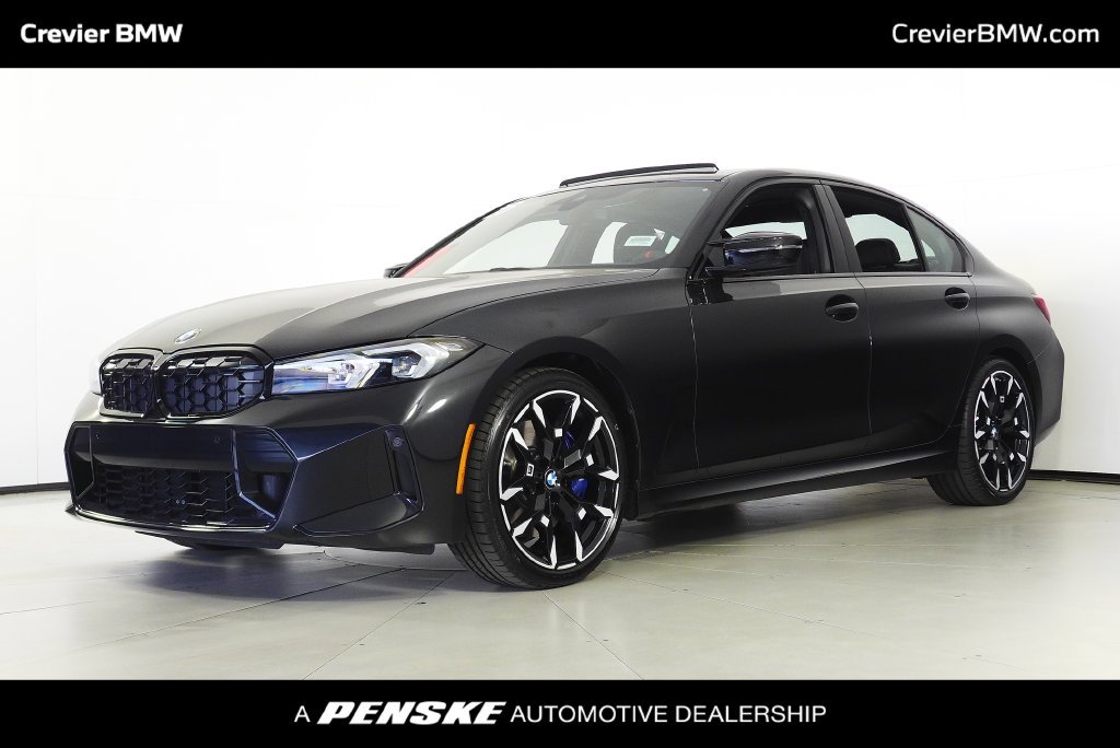 Used 2025 Black Sapphire Metallic BMW M340i xDrive image 1