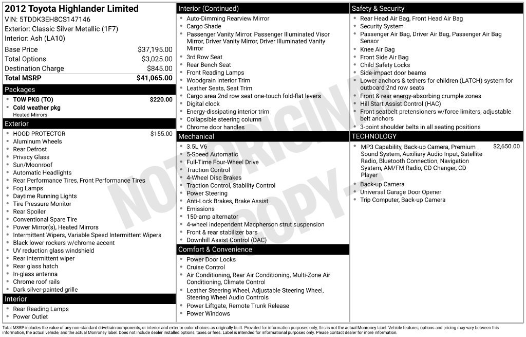 Used 2012 Silver Toyota Limited image 4