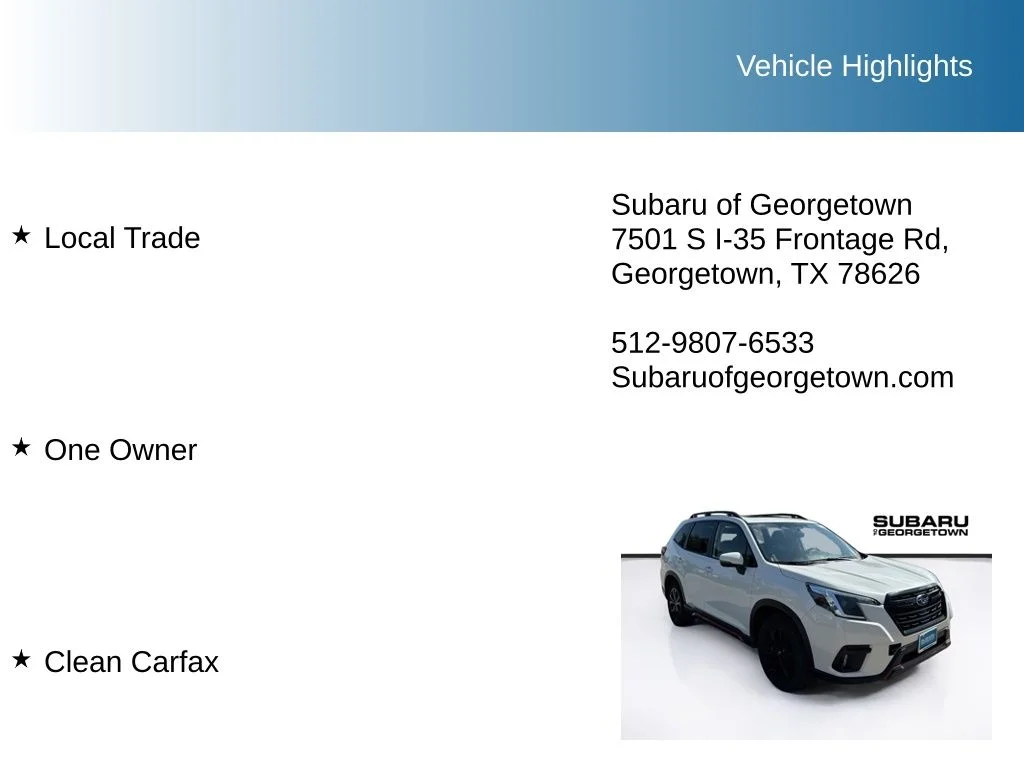 Certified Used 2024 White Subaru Sport image 10
