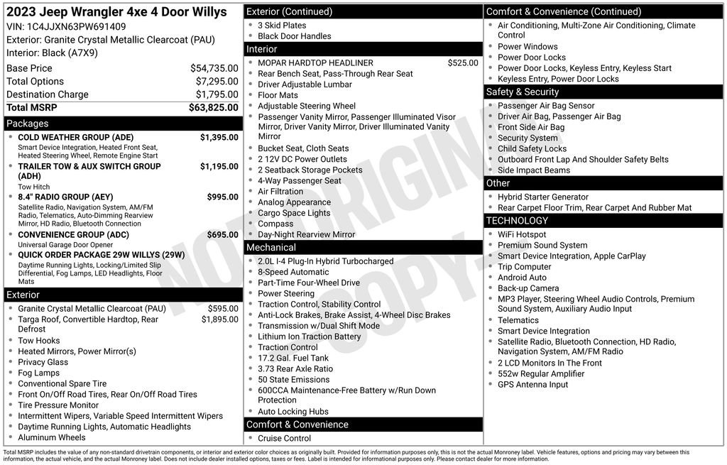 Used 2023 Gray Jeep Willys 4xe image 45