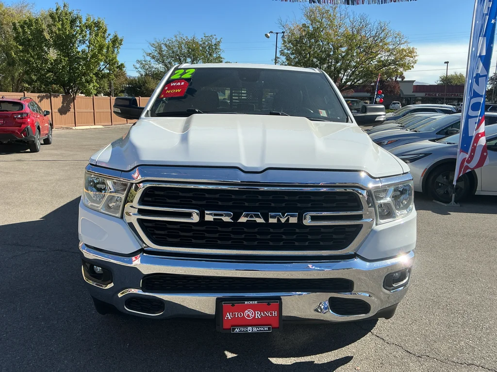 Used 2022 Bright White Clearcoat Ram Big Horn image 2