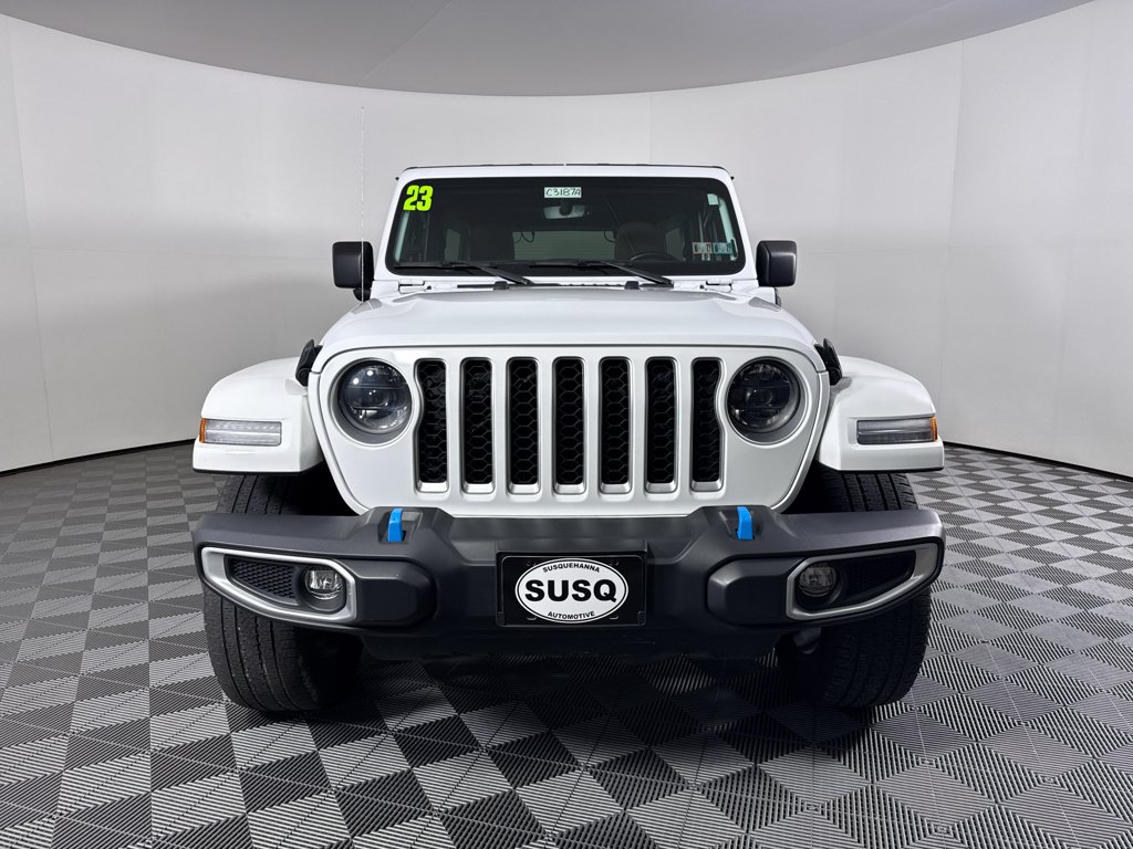 Used 2023 Bright White Clearcoat Jeep Sahara image 2