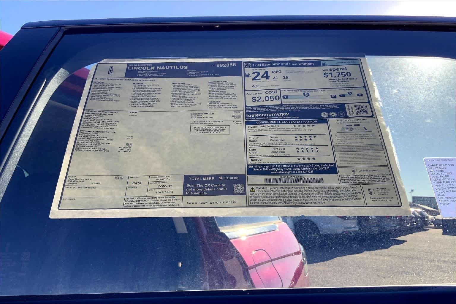 New 2026 Red Carpet Metallic Tinted Clearcoat Lincoln Premiere image 22