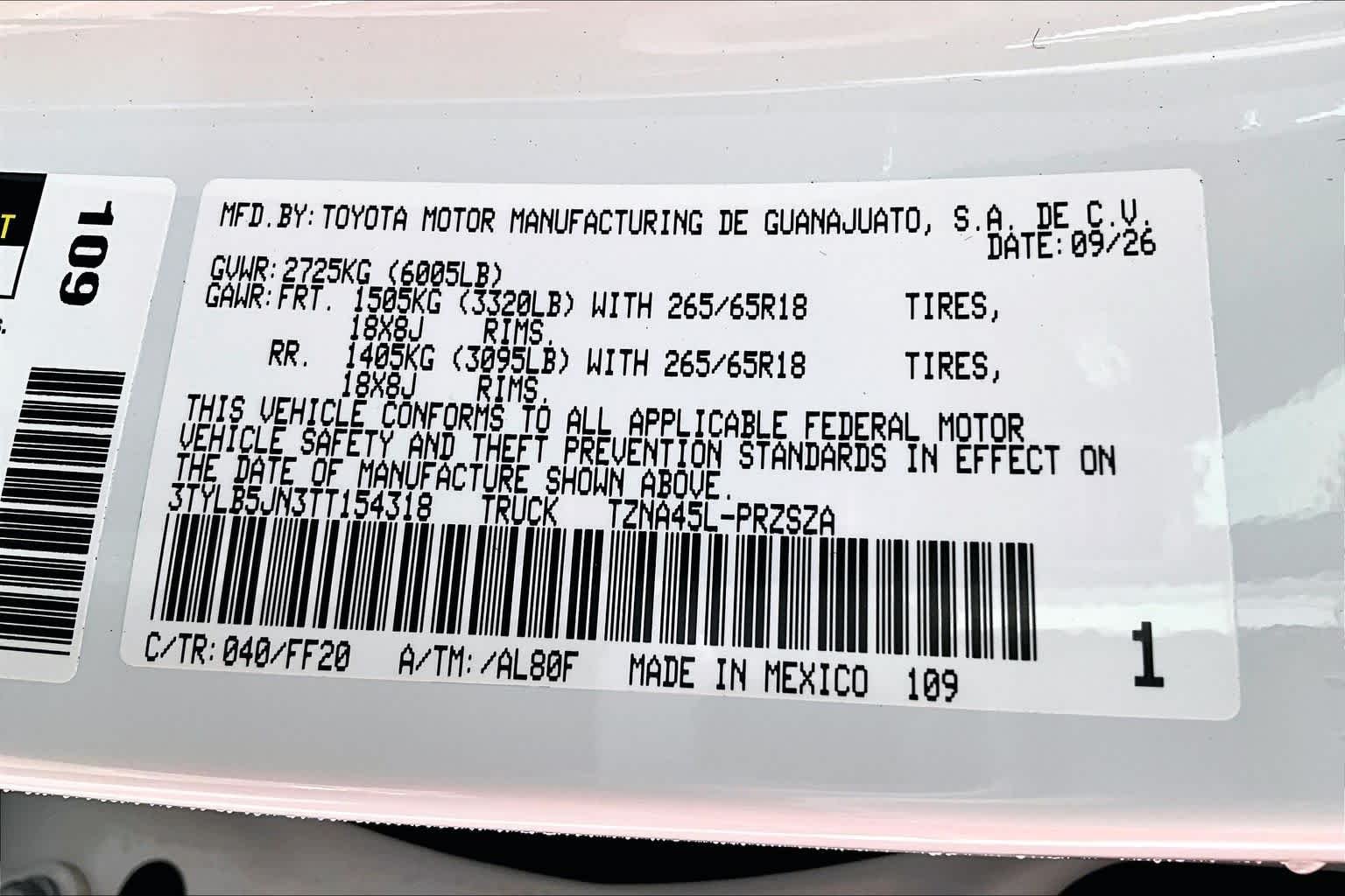 New 2026 Ice Cap Toyota SR5 image 20