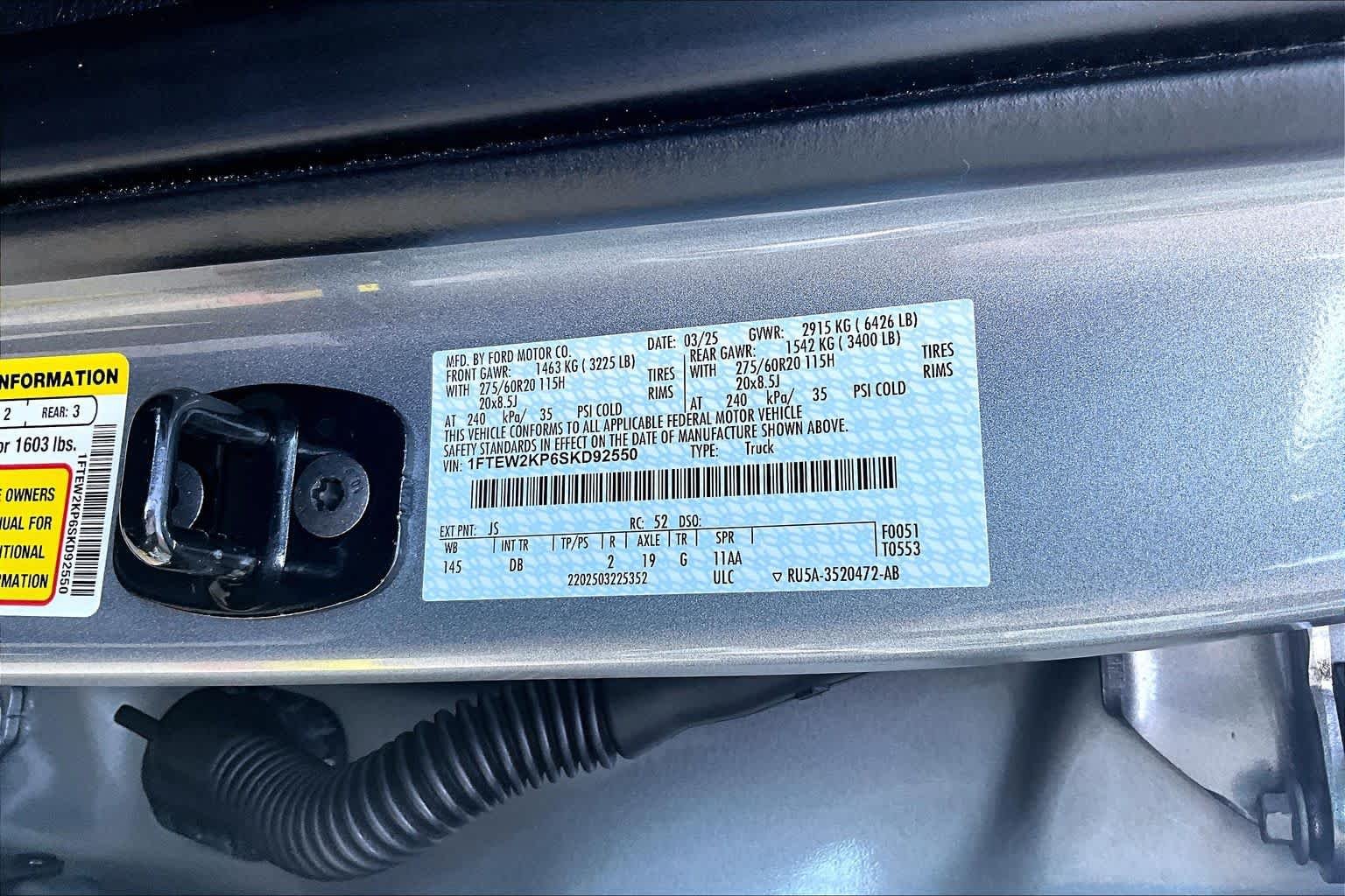 Used 2025 Iconic Silver Metallic Ford STX image 29