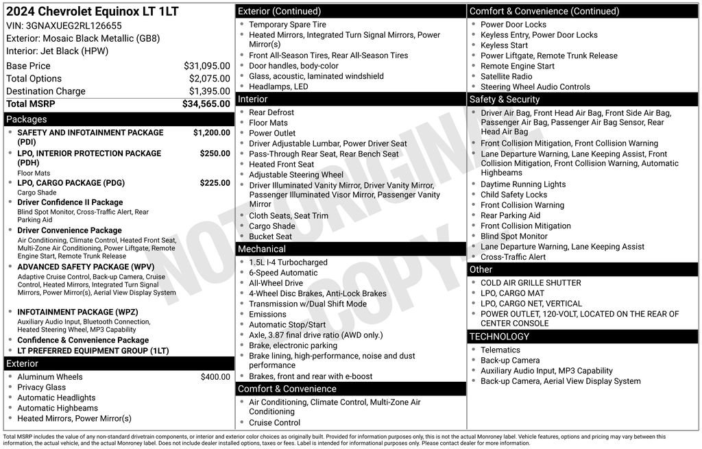 Used 2024 Black Chevrolet LT image 9