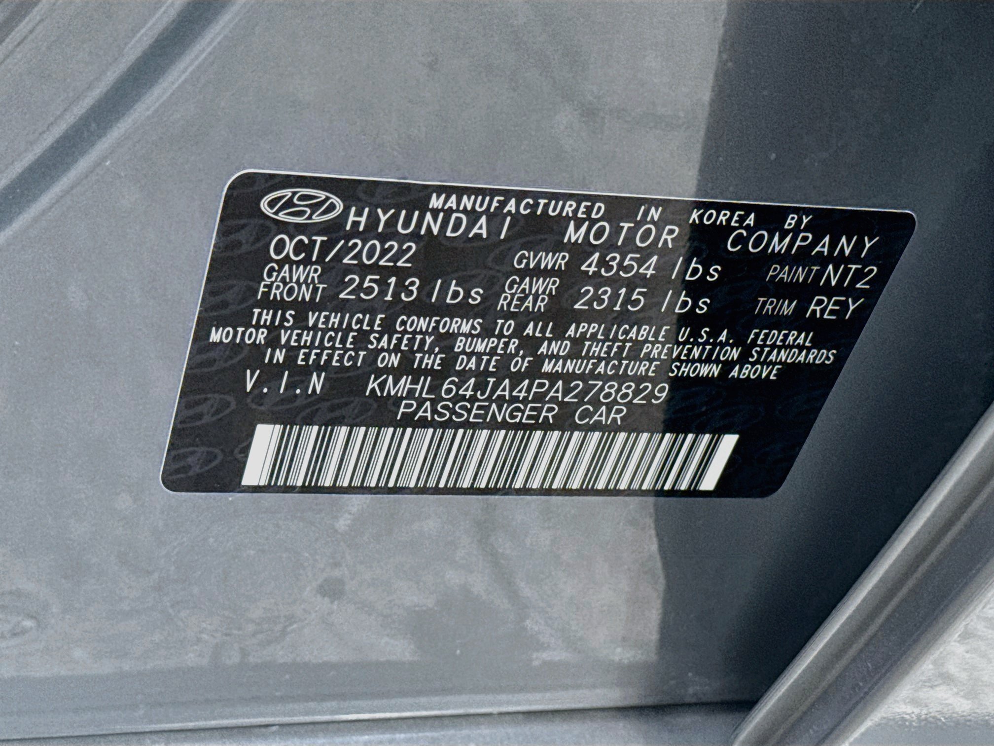 Used 2023 Hampton Gray Hyundai SEL image 35