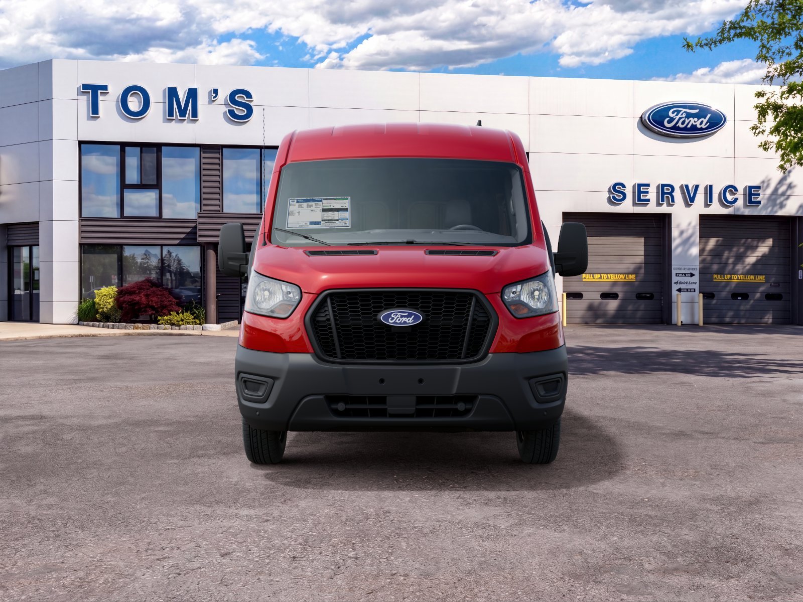 New 2027 Race Red Ford Cargo Van image 3