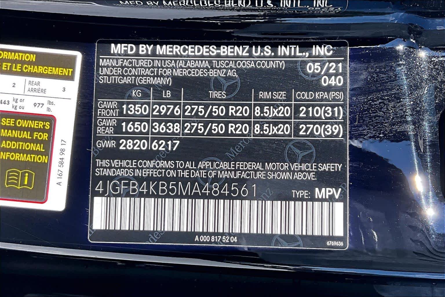 Used 2021 Obsidian Black Metallic Mercedes-Benz GLE 350 image 32