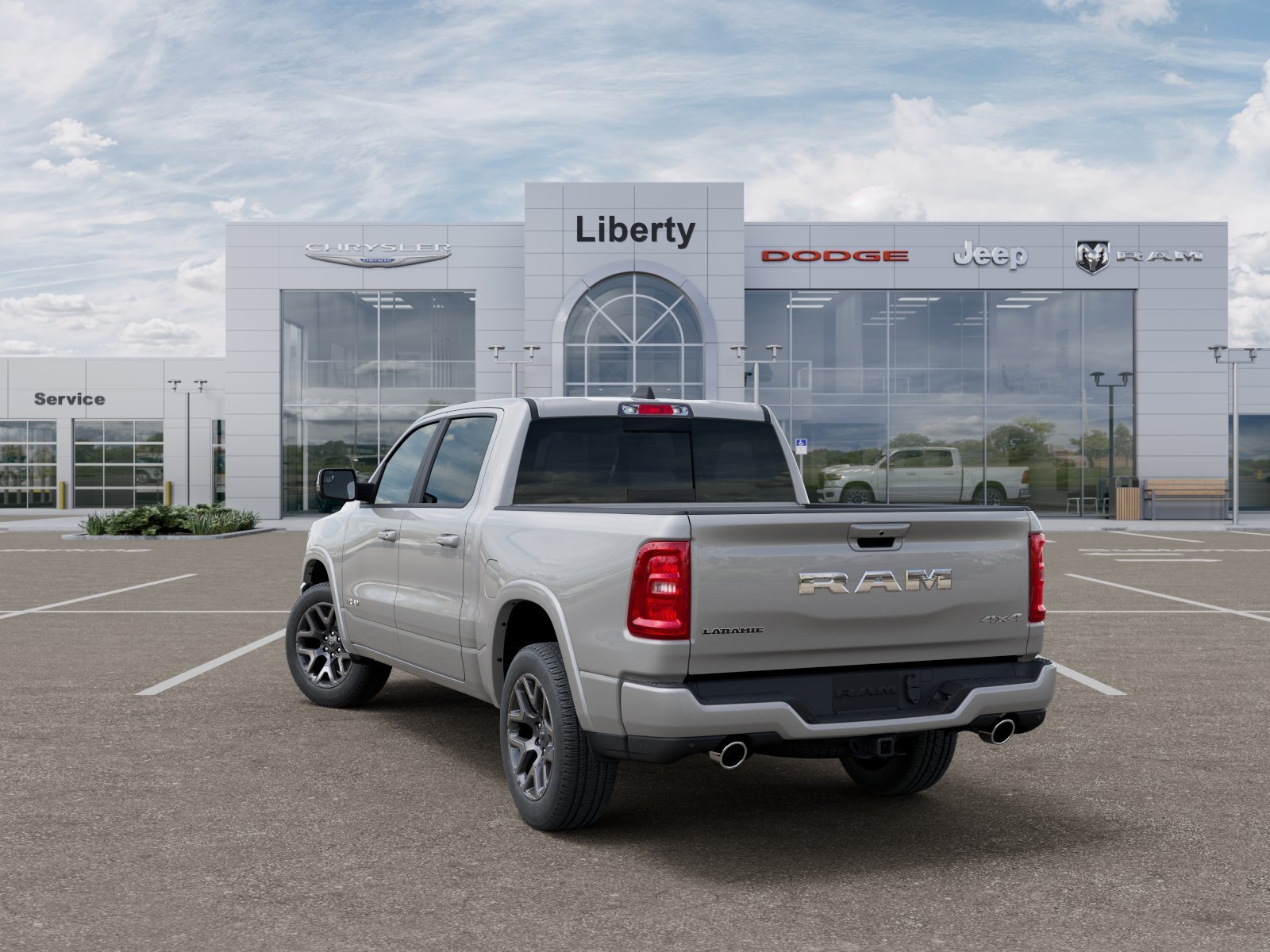 New 2026 Silver Zynith Exterior Paint RAM LARAMIE image 4