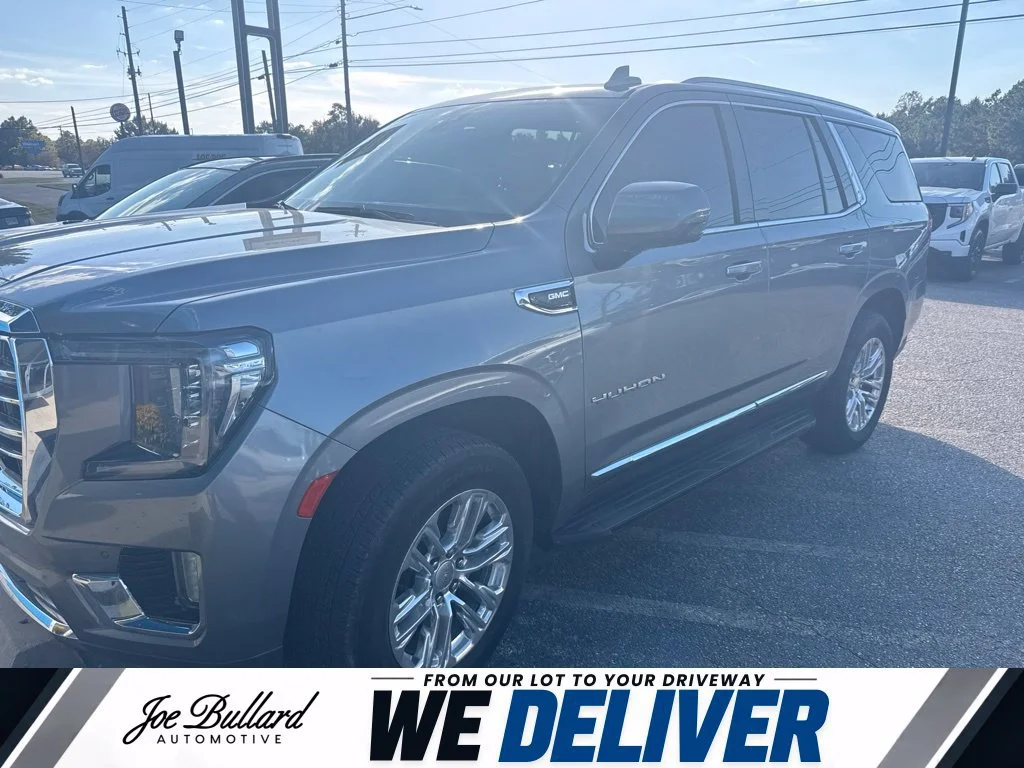 Used 2021 SATIN STEEL METALLIC GMC SLT image 1