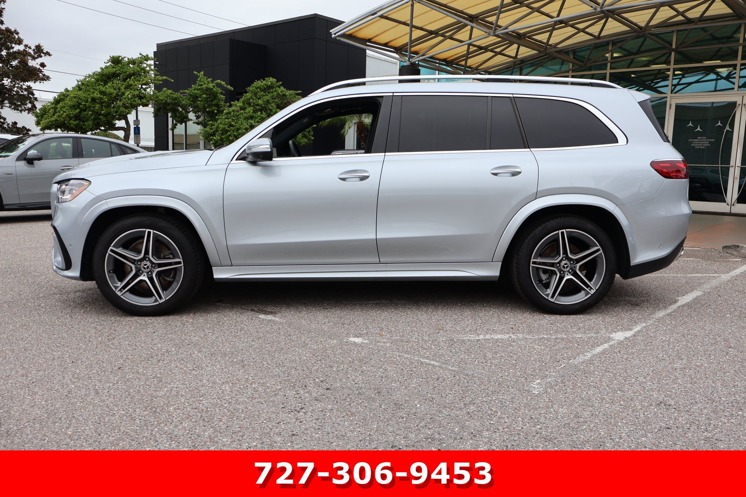 Certified Used 2025 Cirrus Silver Metallic Mercedes-Benz GLS 450 image 6